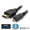Кабель мультимедийный HDMI A to HDMI D (micro), 5.0m Gemix (Art.GC 1442-5)