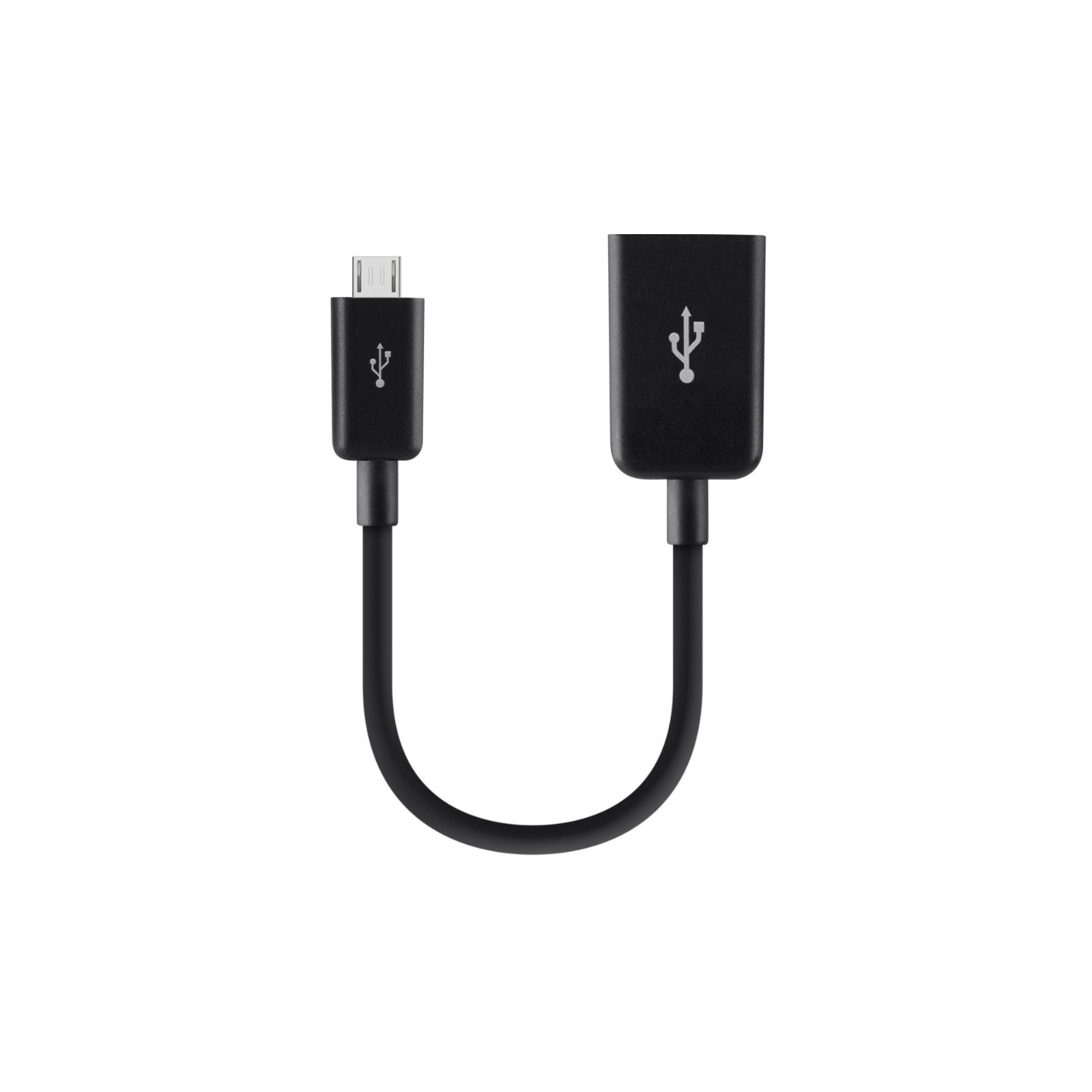 Дата кабель OTG USB 2.0 AF to Micro 5P 0.12m Belkin (F2CU014btBLK)