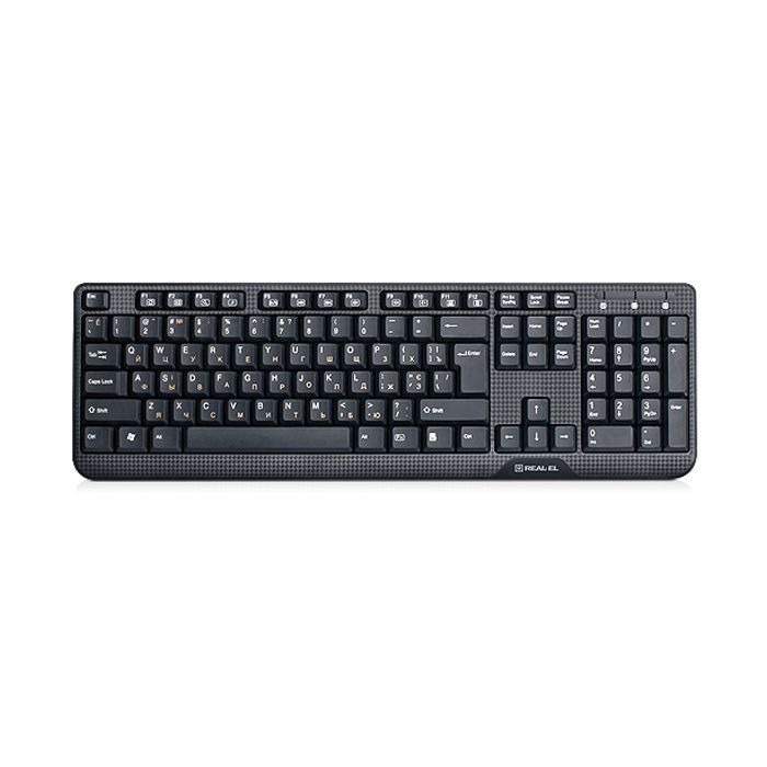 Клавиатура REAL-EL 500 Standard, USB, black