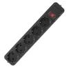 Сетевой фильтр питания Maxxter SPM5-G-15B чорний, 4.5 м кабель, 5 розеток (SPM5-G-15B) изображение 4