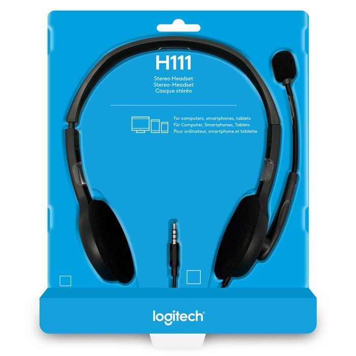 Навушники Logitech H111 Stereo Headset with 1*4pin jack (981-000593) зображення 10