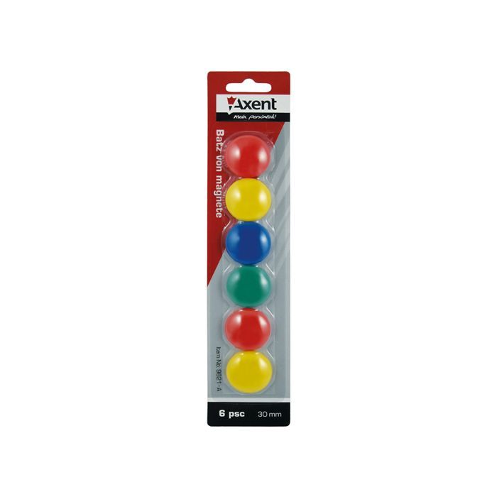 Магнит Axent 30mm, set 6 pcs, blister (9821-А) изображение 2