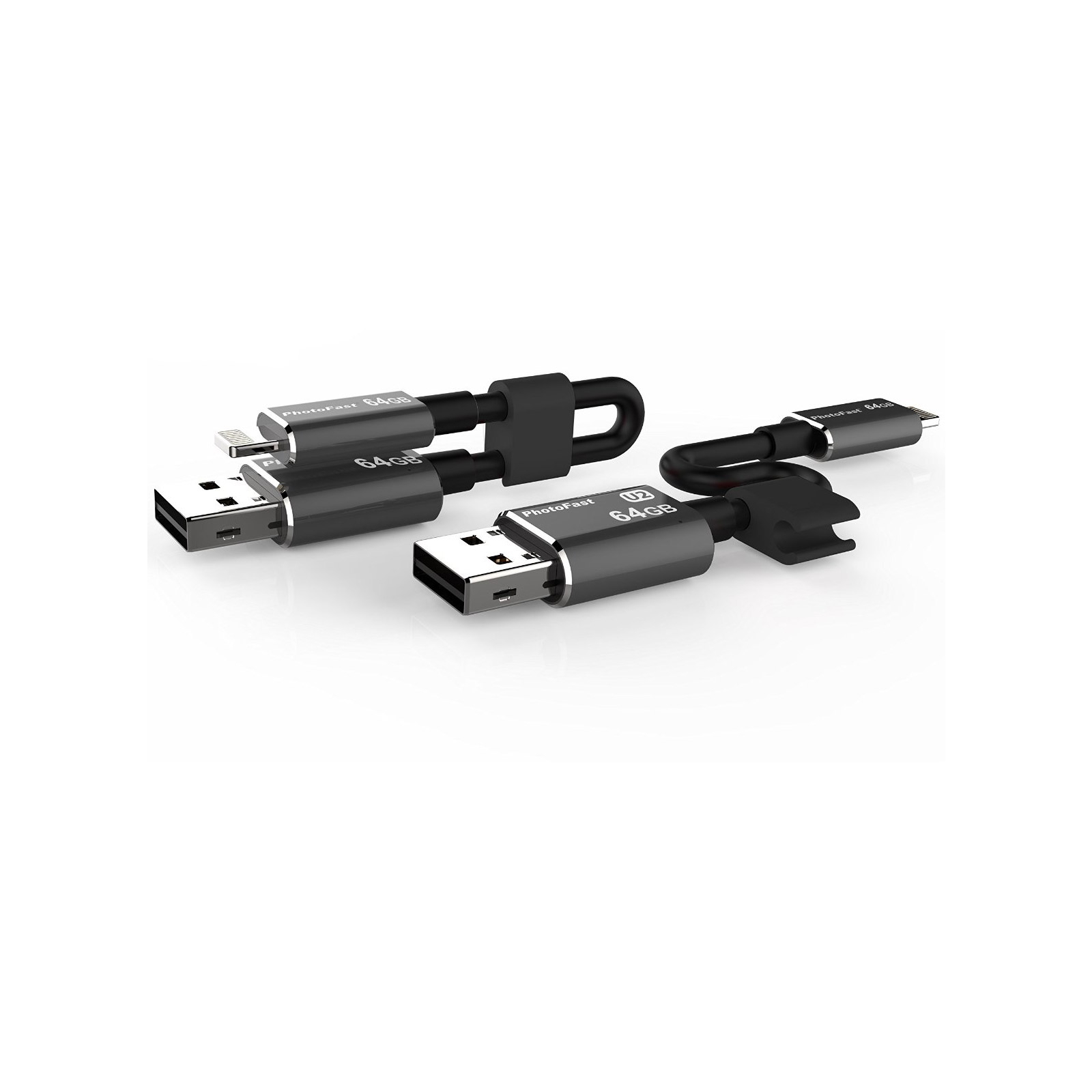 USB флеш накопитель PhotoFast 64GB MemoriesCable Black USB 3.0 - Lightning (CABLEU3-64GB) изображение 12