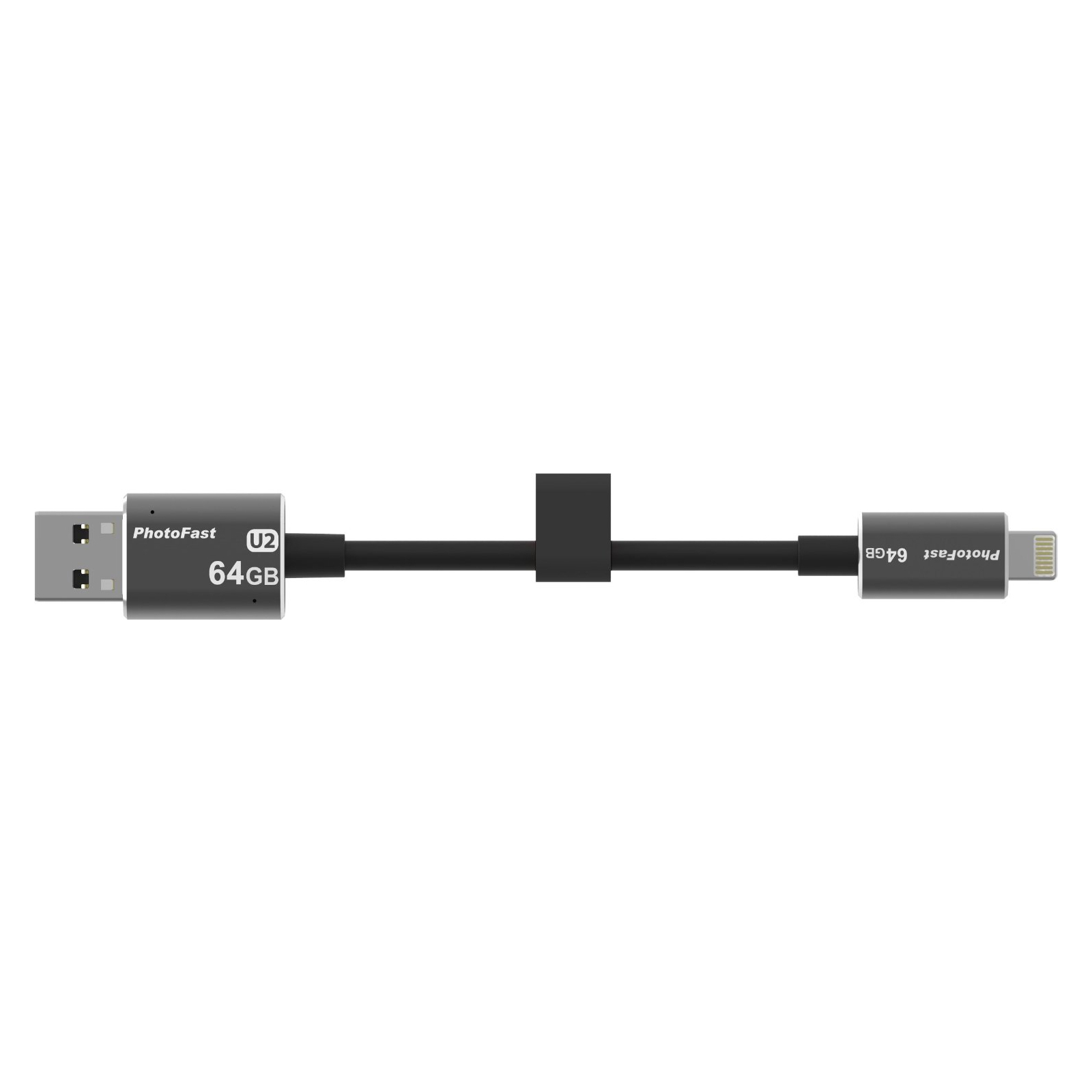 USB флеш накопичувач PhotoFast 64GB MemoriesCable Black USB 3.0 - Lightning (CABLEU3-64GB) зображення 4
