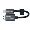 USB флеш накопичувач PhotoFast 64GB MemoriesCable Black USB 3.0 - Lightning (CABLEU3-64GB) зображення 7