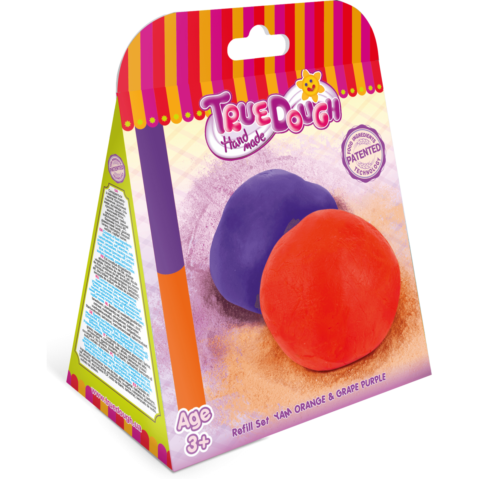 Набор для творчества TrueDough Смесь для лепки Сладкий апельсин и Виноградно-фиолетовый (20002)