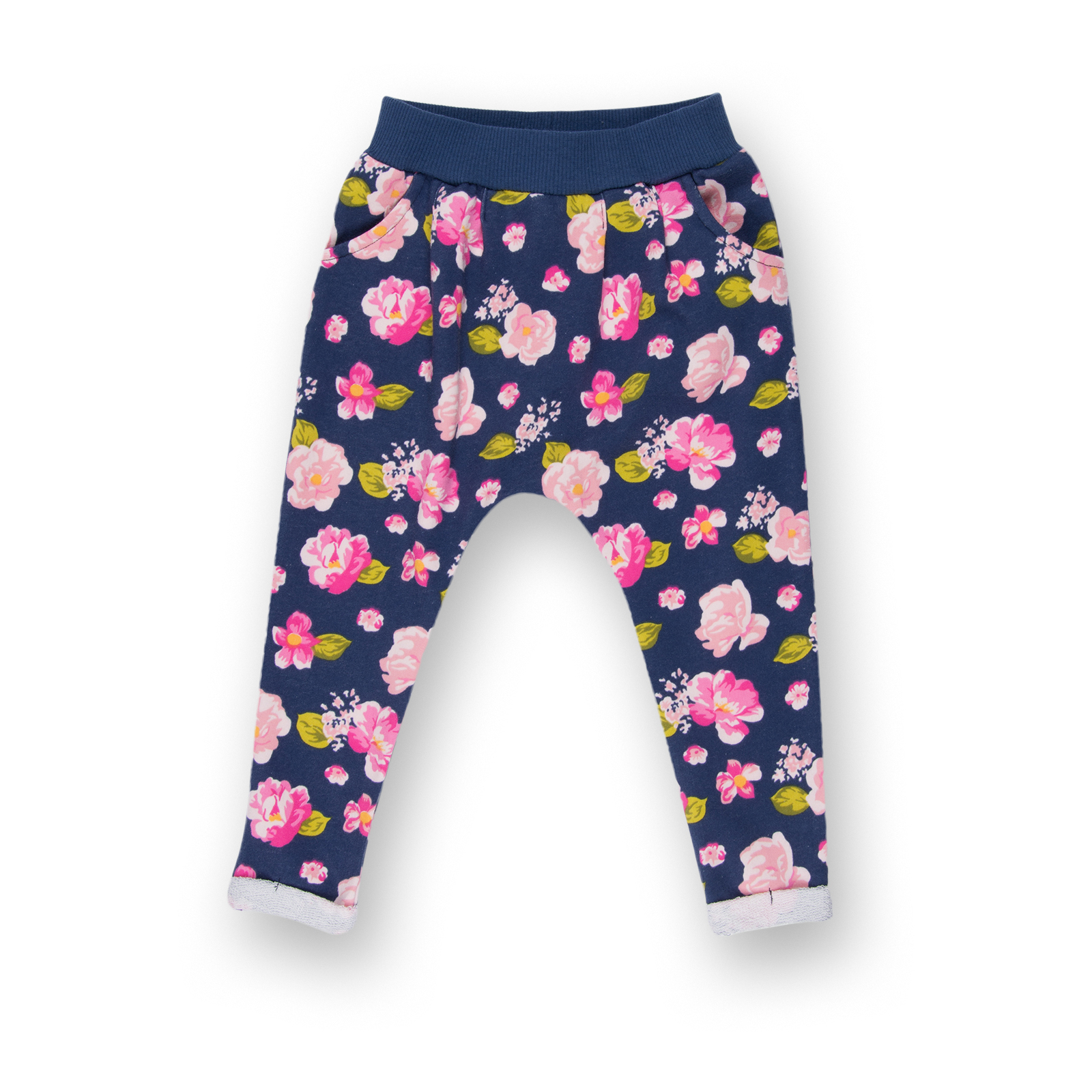 Набор детской одежды Breeze с девочкой и штанишками в цветочек (8075-86/G-pink) изображение 2