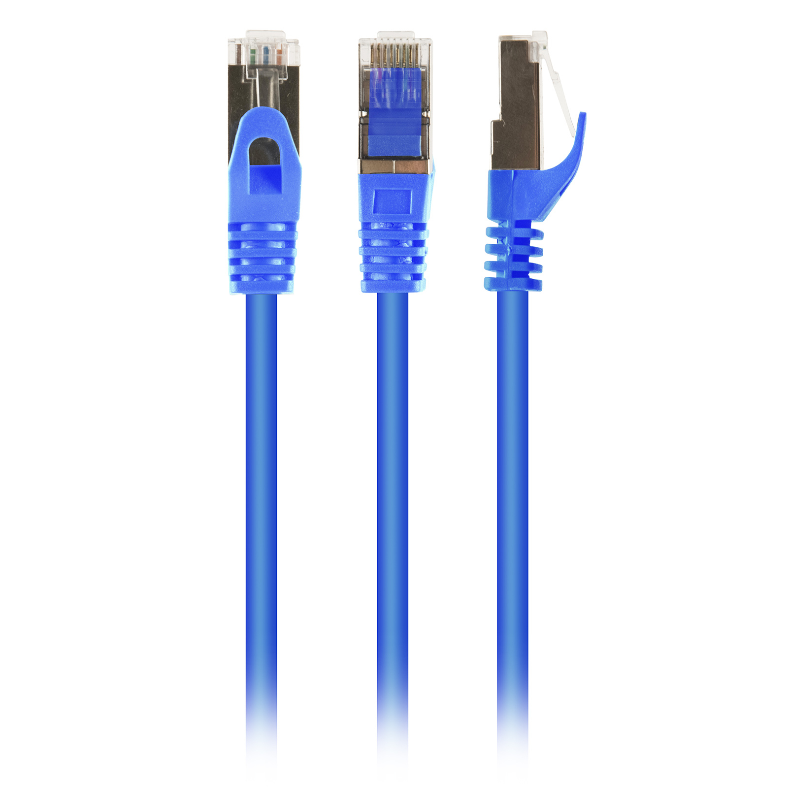 Патч-корд 0.5м S/FTP Cat 6A CU LSZH blue Cablexpert (PP6A-LSZHCU-B-0.5M)