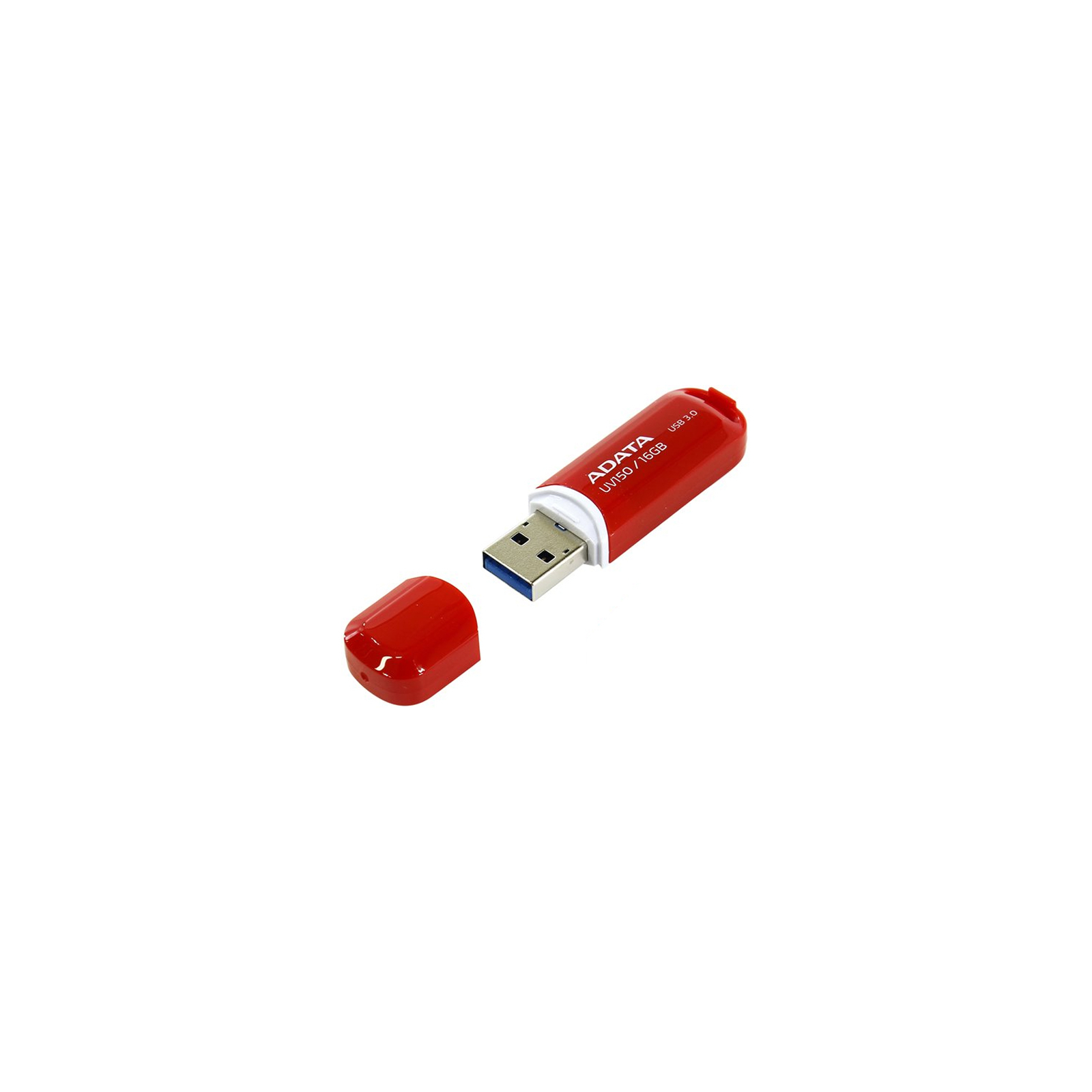 USB флеш накопичувач ADATA 64GB UV150 Red USB 3.0 (AUV150-64G-RRD) зображення 3