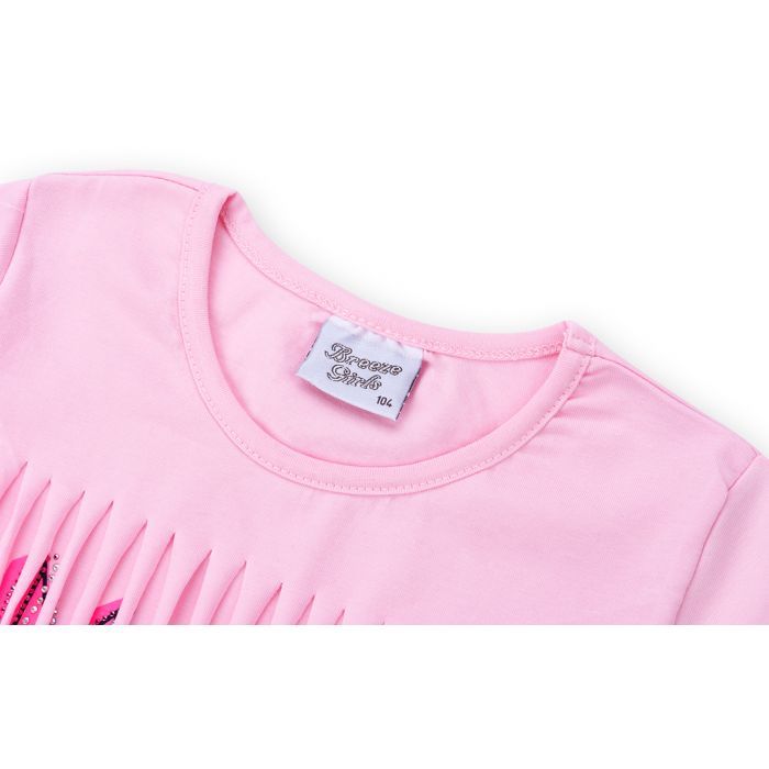 Набір дитячого одягу Breeze футболка із зірочками з шортами (9036-110G-pink) зображення 4