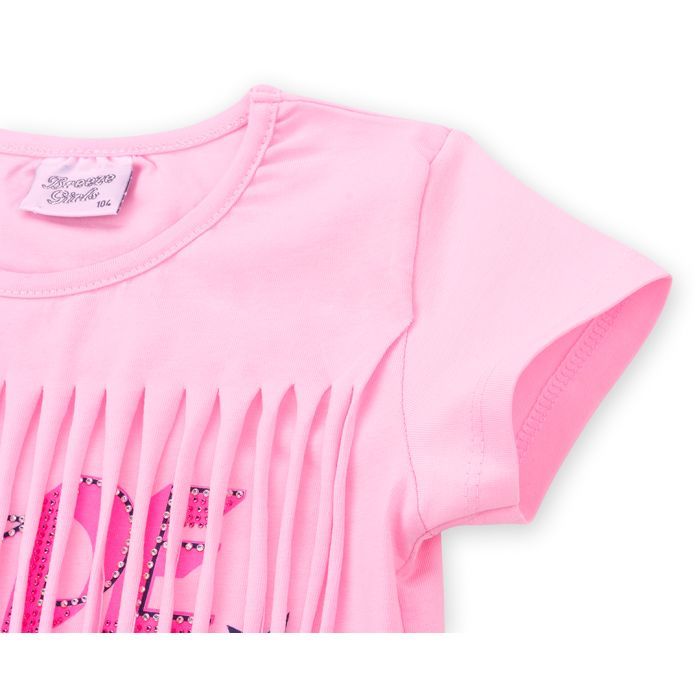 Набір дитячого одягу Breeze футболка із зірочками з шортами (9036-110G-pink) зображення 5