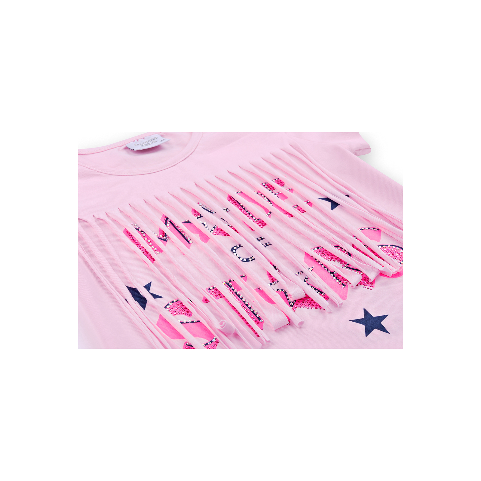 Набор детской одежды Breeze футболка со звездочками с шортами (9036-110G-pink) изображение 6