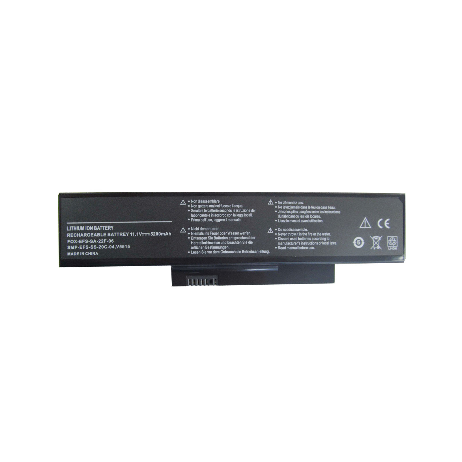 Акумулятор до ноутбука AlSoft Fujitsu Esprimo Mobile V5535 4800mAh 6cell 11.1V Li-ion (A41675)