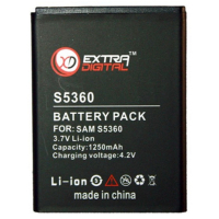 Аккумуляторная батарея Extradigital Samsung GT-S5360 Galaxy Y (1250 mAh) (BMS6319)