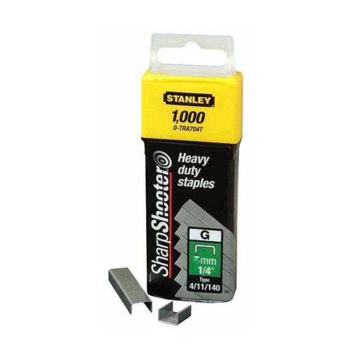 Скоби для будівельного степлера Stanley Heavy Duty, тип G 8мм, 1000шт (1-TRA705T)