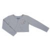 Болеро дитяче Breeze з квіткою (6712-128G-gray)