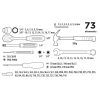Набор инструментов Top Tools 1/4", 3/8", 73 ед. (38D500) изображение 2
