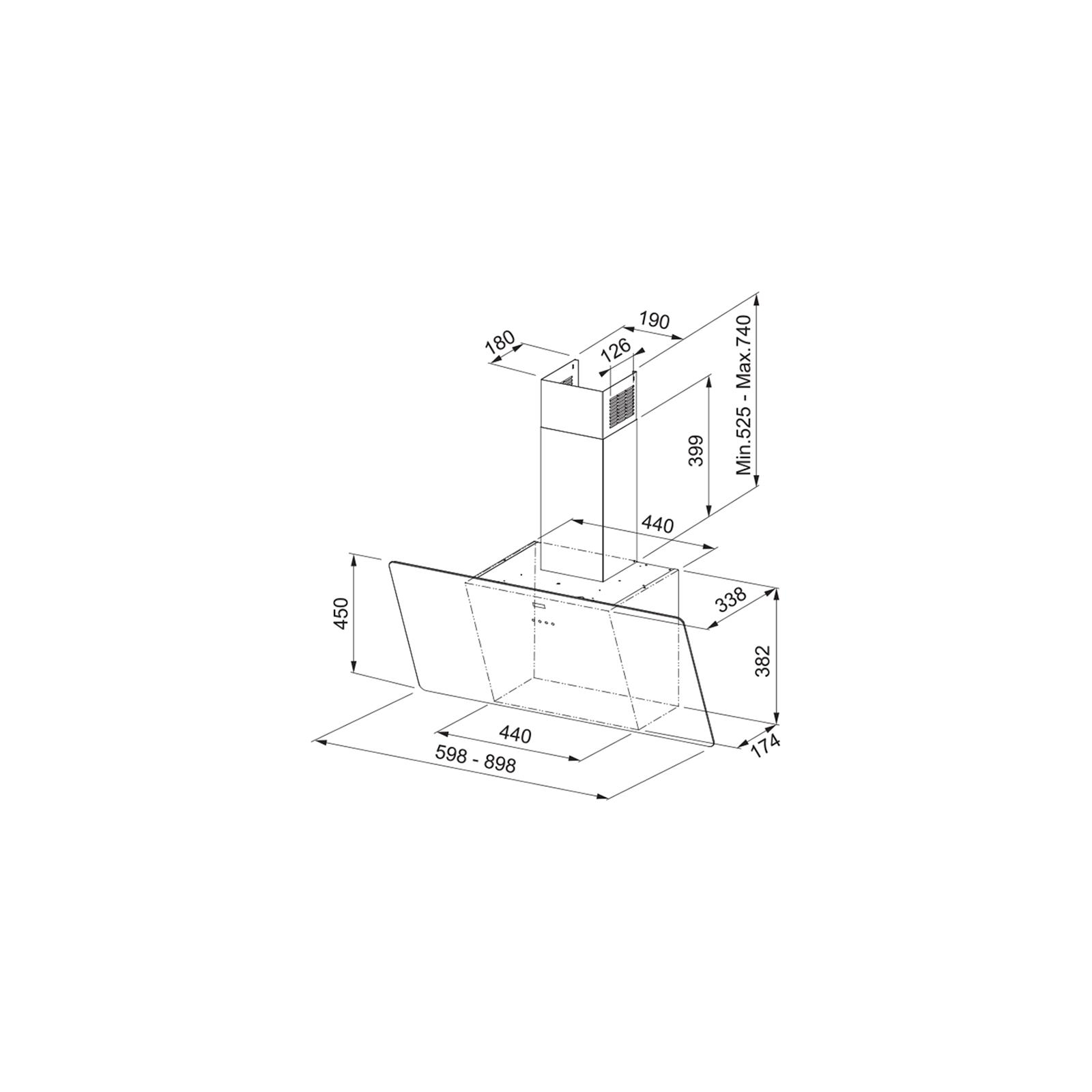 Витяжка кухонна Franke Vertical Evo FPJ 915 V (110.0361.902) зображення 3