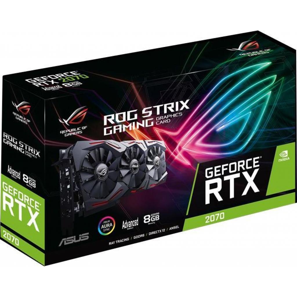 Відеокарта ASUS GeForce RTX2070 8192Mb ROG STRIX ADVANCED GAMING (ROG-STRIX-RTX2070-A8G-GAMING) зображення 3