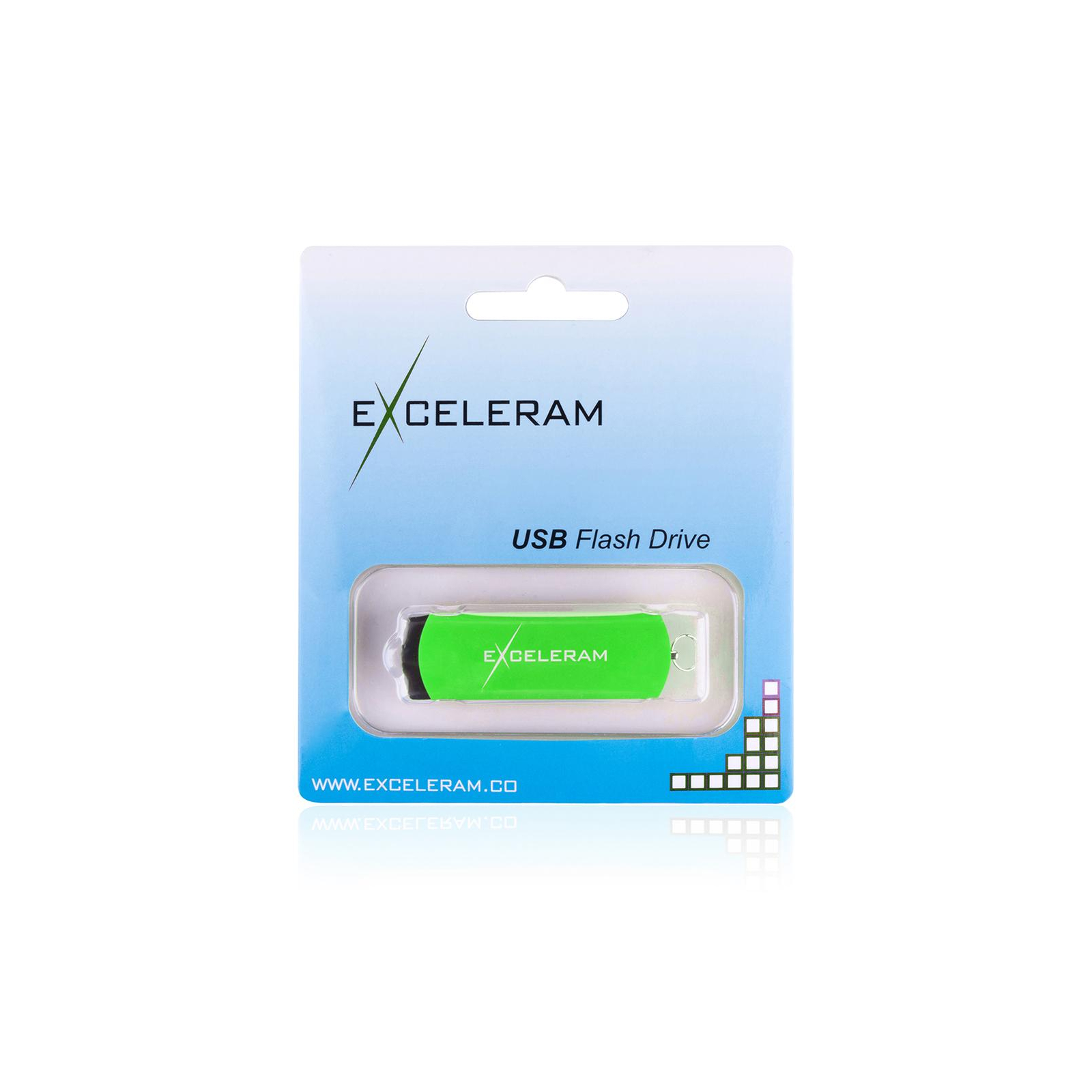 USB флеш накопичувач eXceleram 128GB P2 Series Green/Black USB 3.1 Gen 1 (EXP2U3GRB128) зображення 8