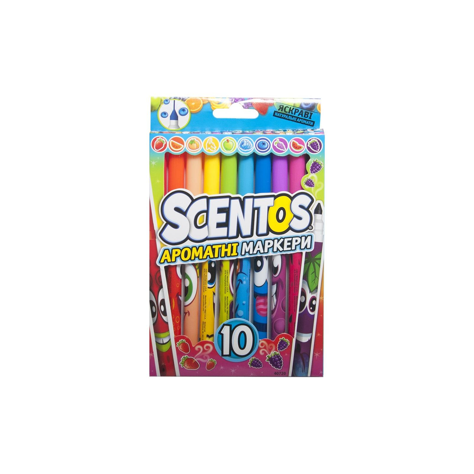 Набір для творчості Scentos маркери Тонка лінія 10 кольорів (40720)