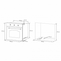 Духовой шкаф Eleyus GLORIA 6006 BL+RB изображение 12