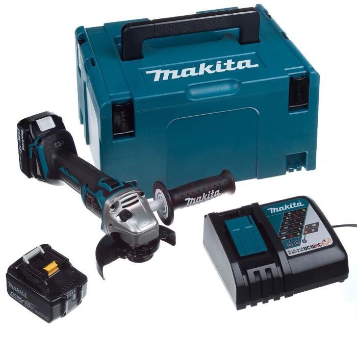 Шлифовальная машина Makita LXT, 5Аг х 2шт, Makpac, 125 мм (DGA504RTJ) изображение 4