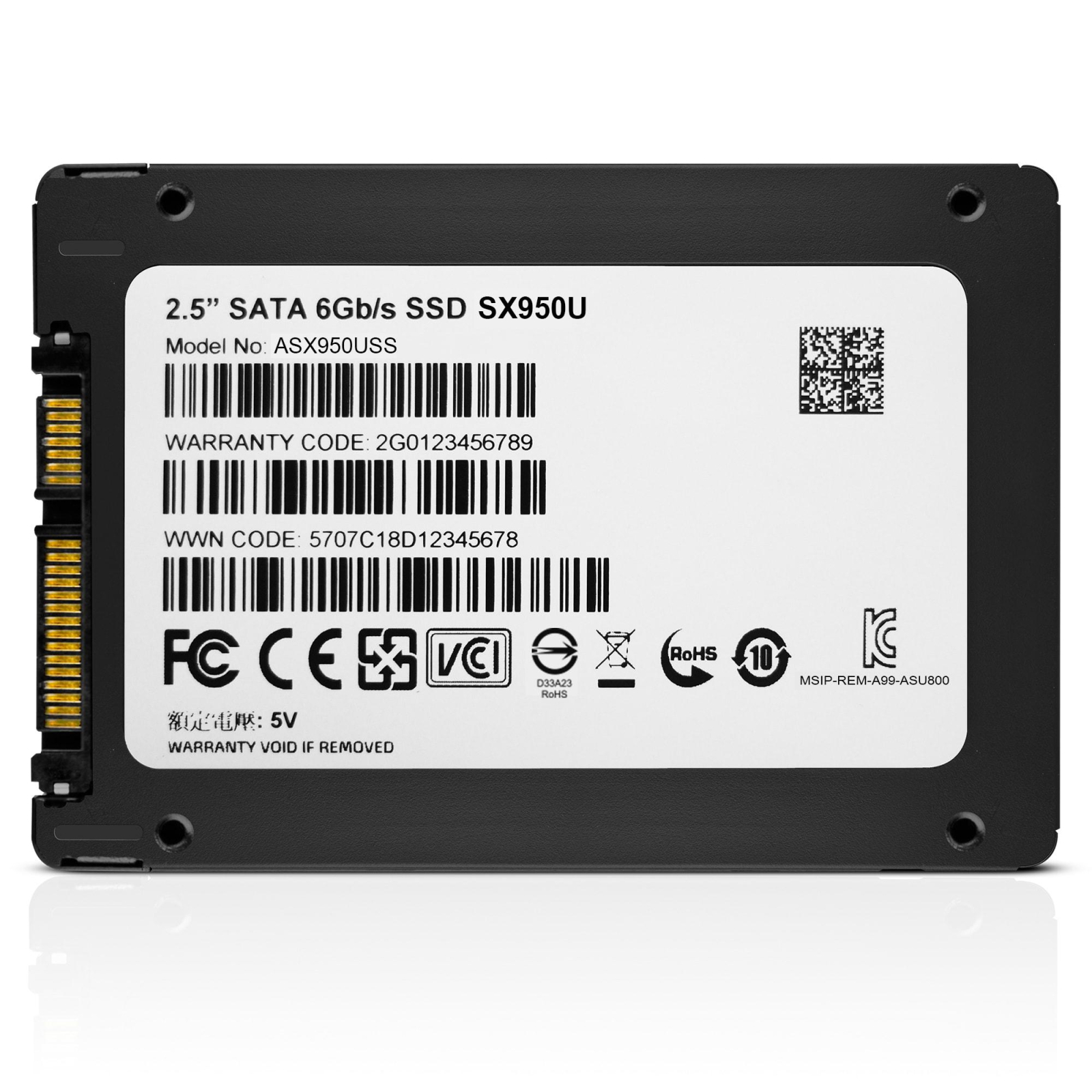 Накопичувач SSD 2.5" 120GB ADATA (ASX950USS-120GT-C) зображення 6