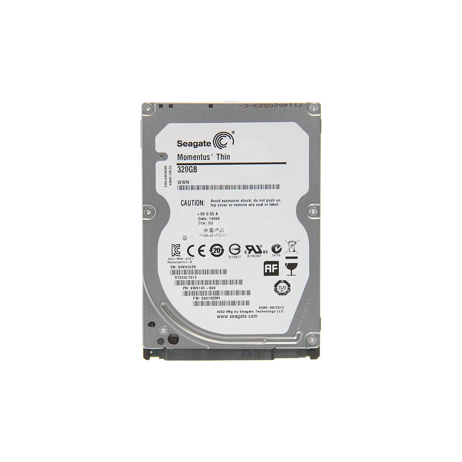 Жорсткий диск для ноутбука 2.5" 320GB Seagate (# 1KJ15C-899 / ST320LM010-WL-FR #)