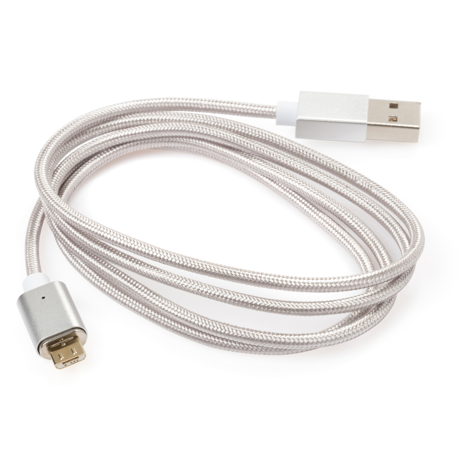Дата кабель USB 2.0 AM to Micro 5P 1.0m Magnetic Vinga (VCPDCMMAG1S) зображення 3