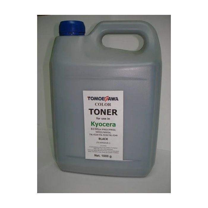 Тонер KYOCERA TK-5220/TK-5230/TK-5240, 1кг Black Tomoegawa (TG-KM5021B-1)