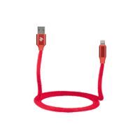 Дата кабель USB 2.0 AM to Lightning 1.0m Fur red 2E (2E-CCLAC-RED) зображення 4