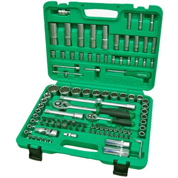 Набор инструментов Toptul професійний для авто 1/4", 1/2" 108од. (GCAI108R1)