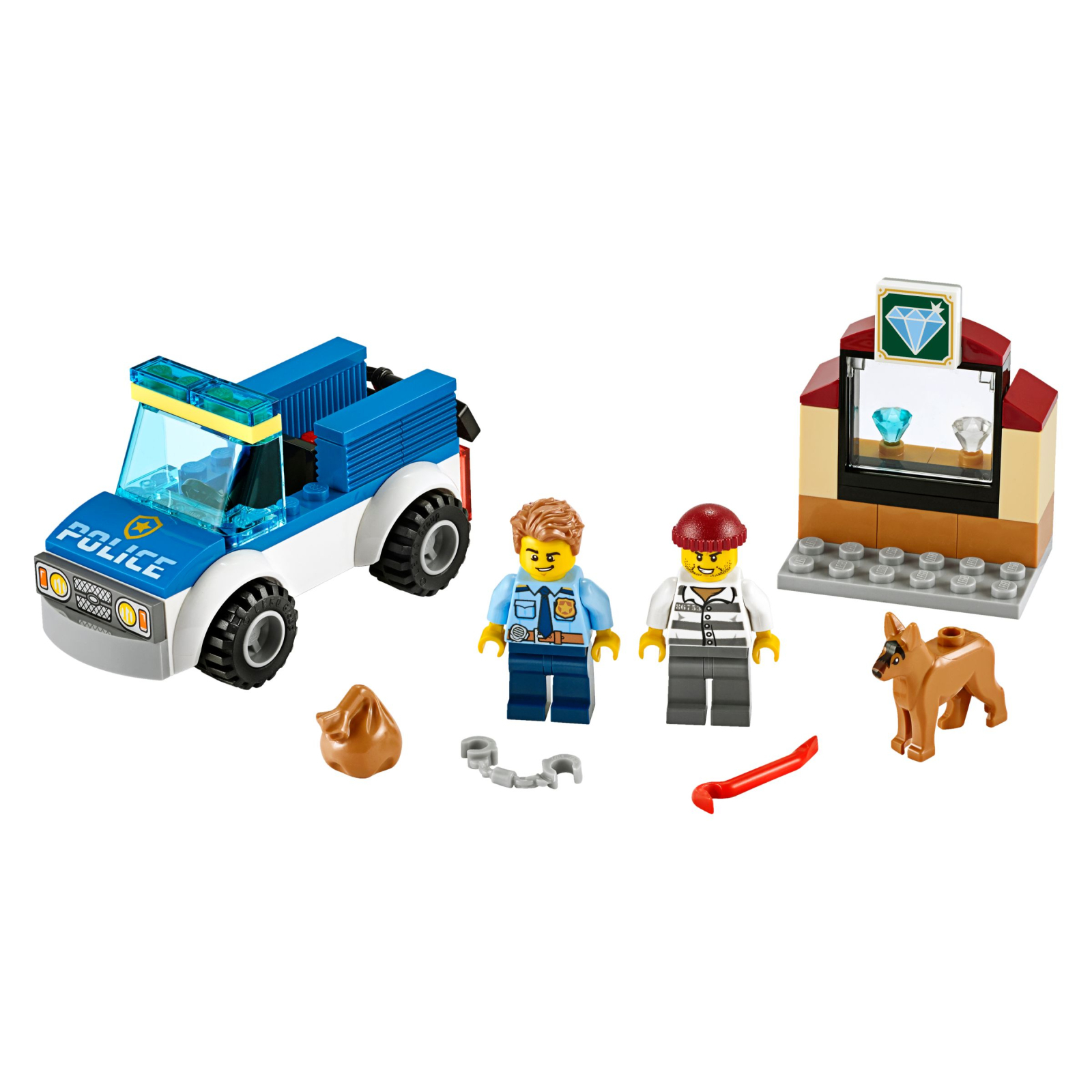Конструктор LEGO City Police Полицейский отряд с собакой 67 деталей (60241) изображение 2