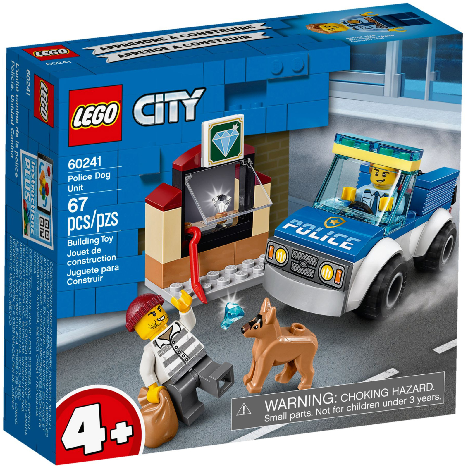 Конструктор LEGO City Police Полицейский отряд с собакой 67 деталей (60241)
