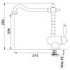 Смеситель Franke Old England латунь-оптик 115.0028.205 изображение 2