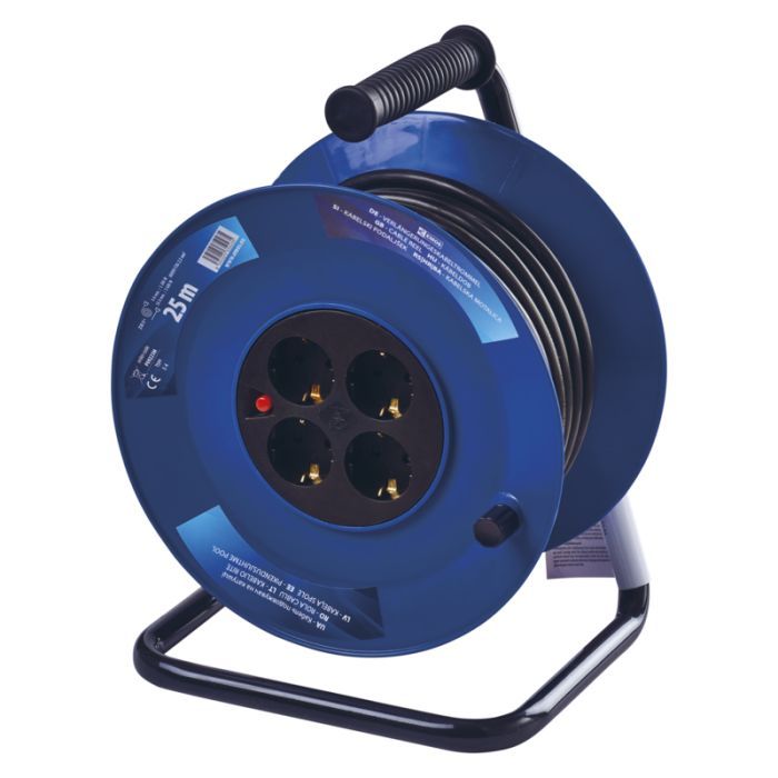 Сетевой удлинитель EMOS катушка 4 роз., 25 м (P09225M)