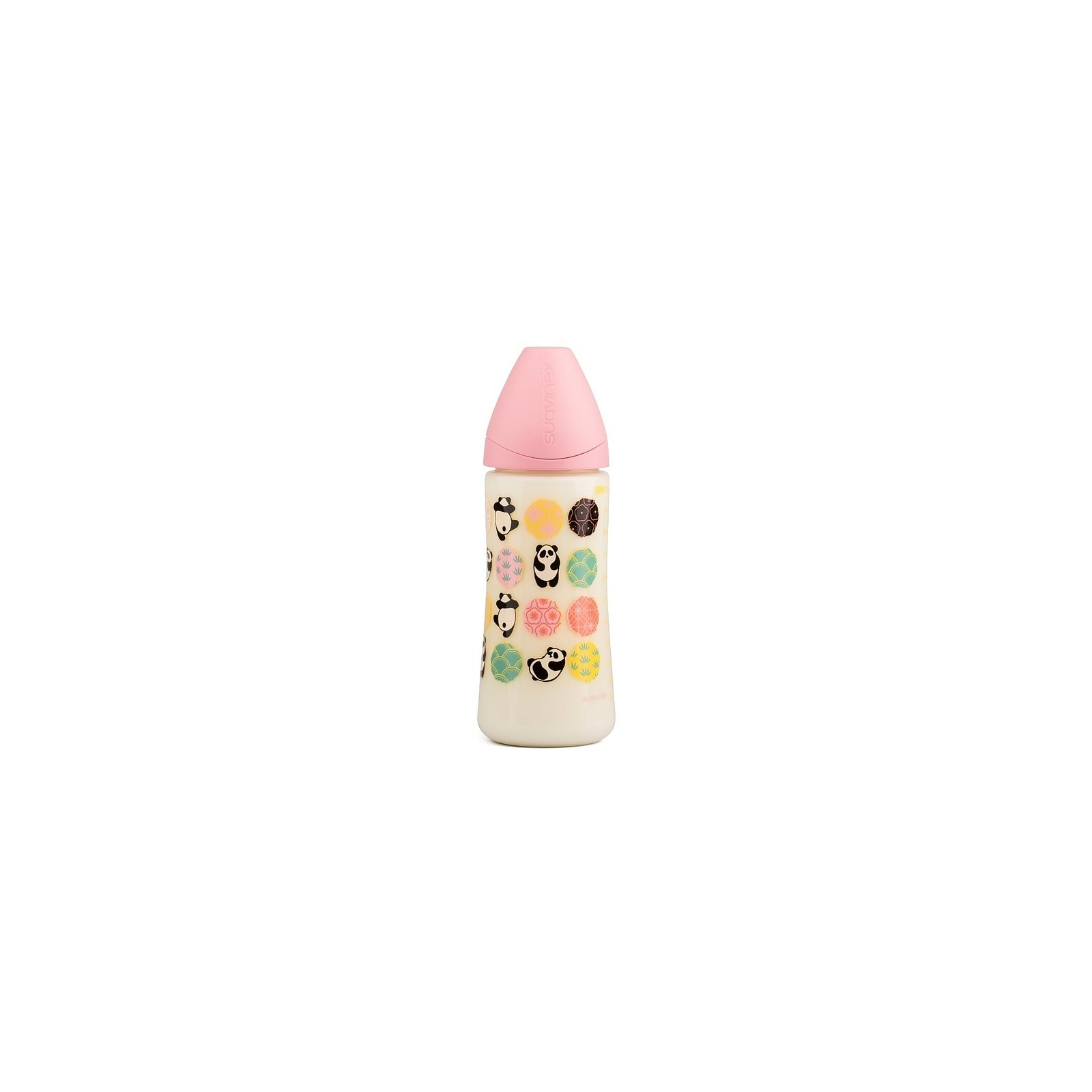 Пляшечка для годування Suavinex Історії панди 360 мл, рожева (304001)