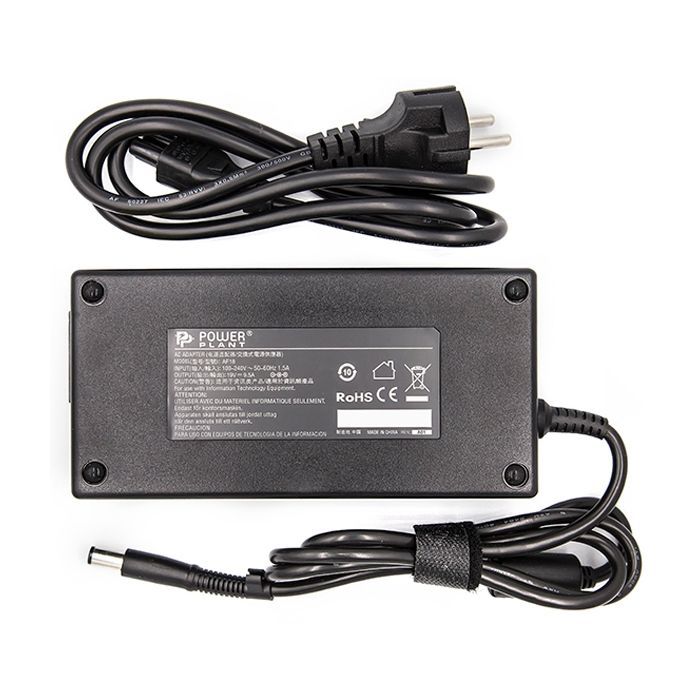 Блок питания к ноутбуку PowerPlant HP 220V, 19V 180W 9.5A (7.4*5.0) (HP180F7450) изображение 2