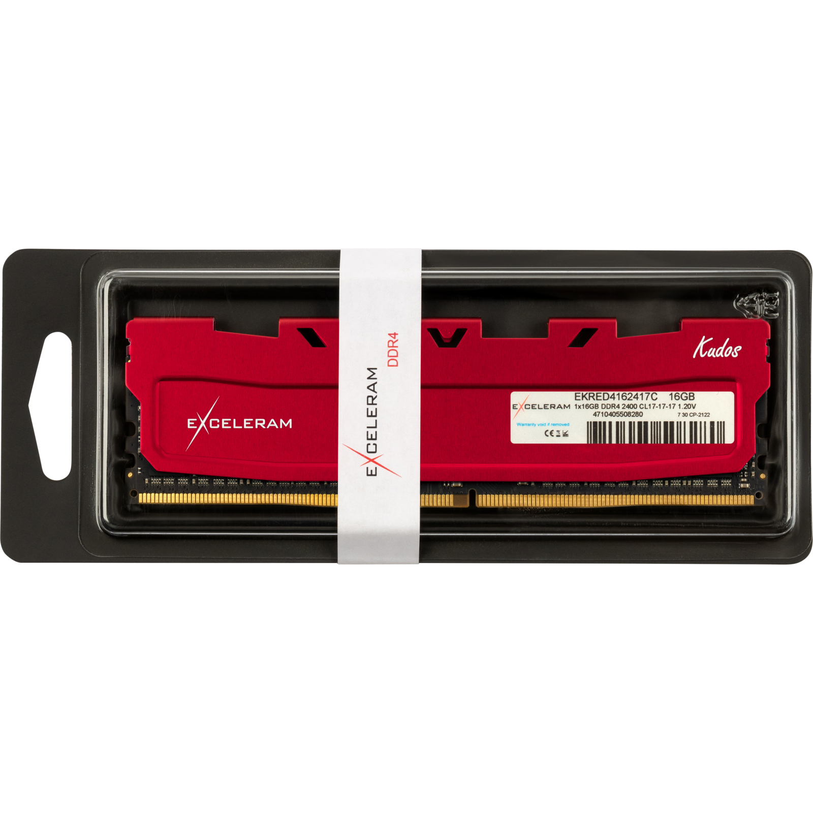 Модуль памяти для компьютера DDR4 16GB 2400 MHz Red Kudos eXceleram (EKRED4162417C) изображение 3