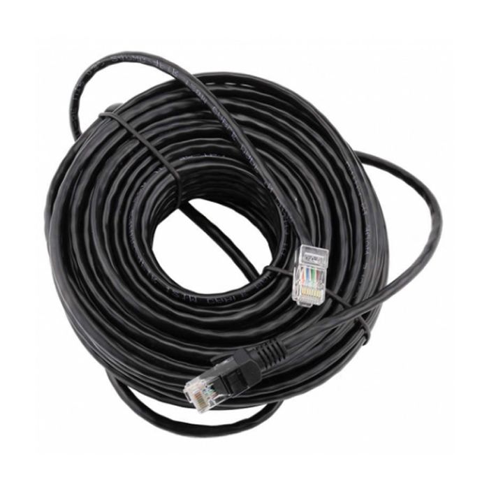 Патч-корд 15м, UTP, cat.5e, CCA, black Ritar (PCR-CCA/15Bk)