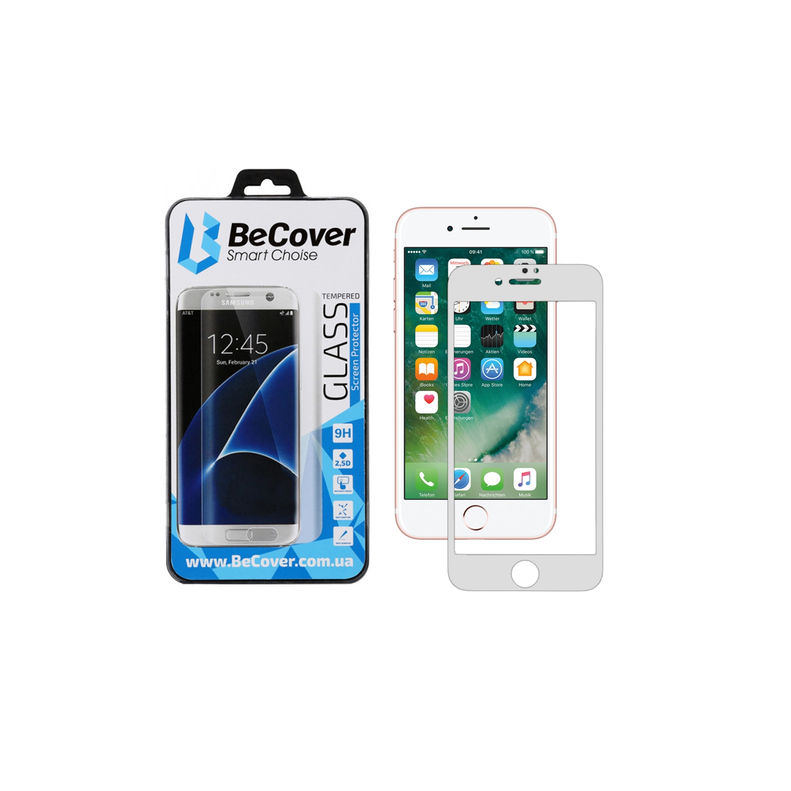 Стекло защитное BeCover Apple iPhone 7 Plus / 8 Plus 3D White (701043)