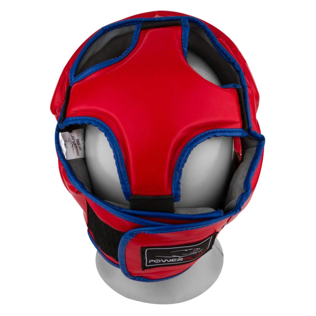 Боксерский шлем PowerPlay 3068 S Red/Blue (PP_3068_S_Red/Blue) изображение 4