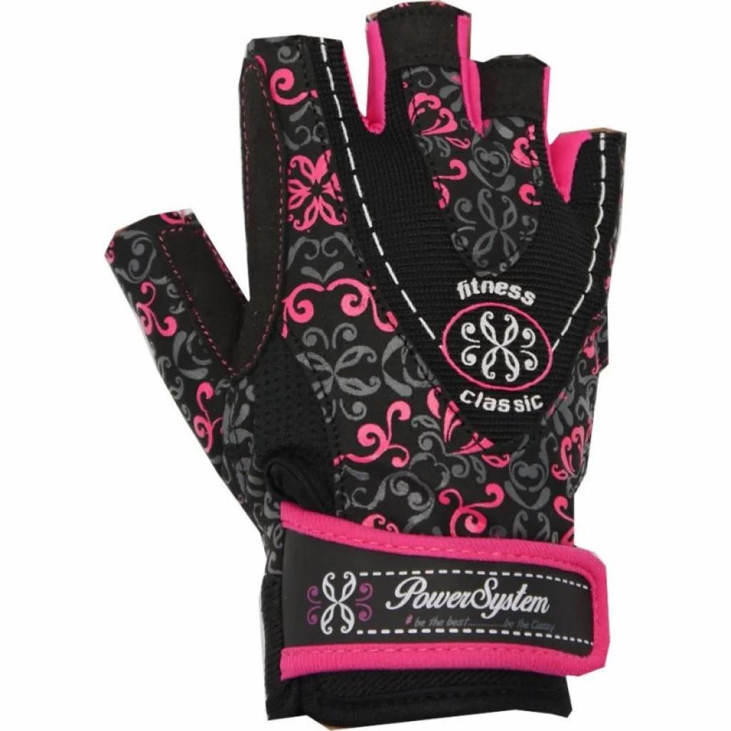 Рукавички для фітнесу Power System Classy Woman PS-2910 M Pink (PS_2910_M_Black/Pink)