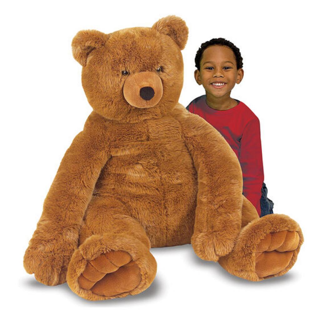 М'яка іграшка Melissa&Doug Великий плюшевий ведмедик, коричневий, 76 см (MD12138) зображення 2
