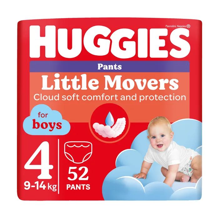 Подгузники Huggies Little Movers/Pants 4 M-Pack 9-14 кг для мальчиков 104 шт (5029054568088)