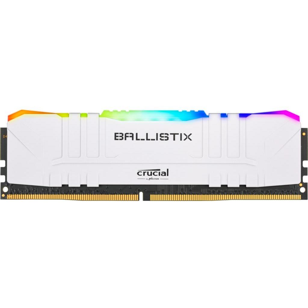 Модуль пам'яті для комп'ютера DDR4 8GB 3600 MHz Ballistix RGB White Micron (BL8G36C16U4WL)