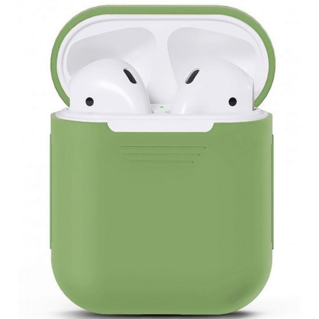 Чохол для навушників MakeFuture Apple AirPods Silicone Green (MCL-AA1/2GN)