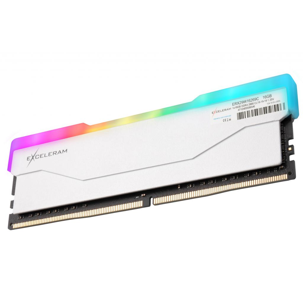 Модуль пам'яті для комп'ютера DDR4 16GB 2666 MHz RGB X2 Series White eXceleram (ERX2W416269C) зображення 2