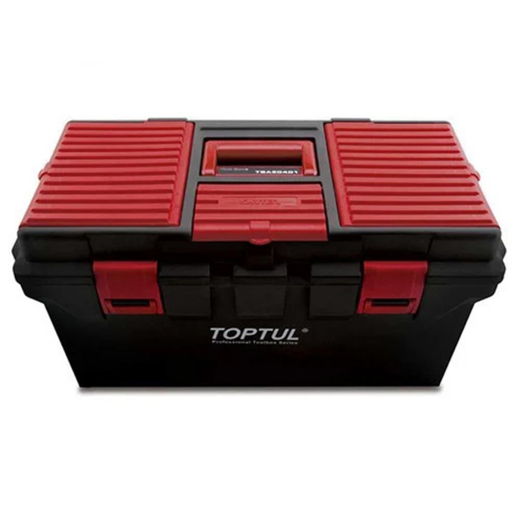 Ящик для инструментов Toptul пластиковый 4 секции 556x278x270 (TBAE0401)